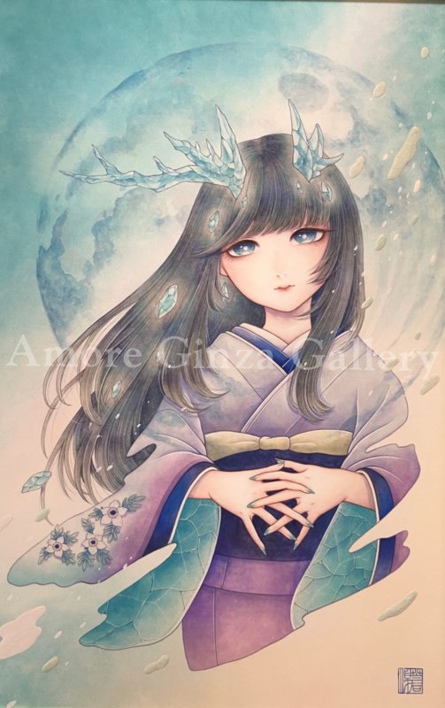 画像1: 灰青の月 (1)